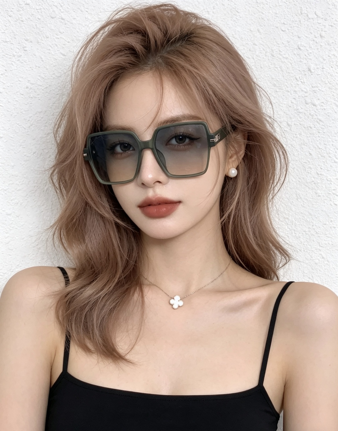 🔺 【DIOR】开春新款 潮流爆款 时尚方框偏光太阳镜 高品质 佩戴舒适 网红潮款墨镜 女士高清加厚偏光