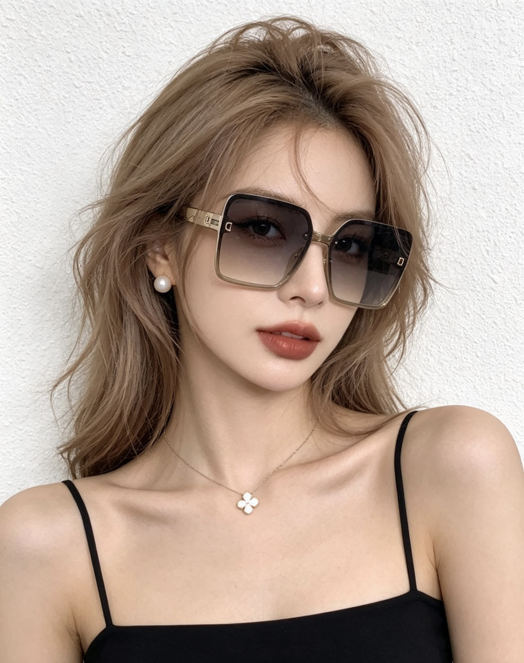 🔺 【DIOR-迪奥】开春新款 潮流爆款 时尚方框偏光太阳镜 高品质 佩戴舒适 网红潮款墨镜 女士高清偏