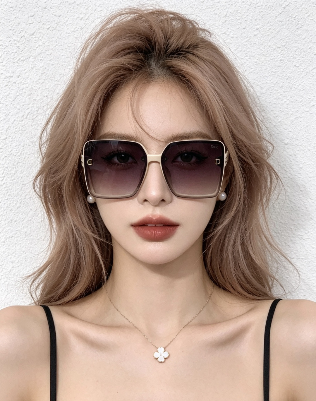 🔺 【DIOR-迪奥】开春新款 潮流爆款 时尚方框偏光太阳镜 高品质 佩戴舒适 网红潮款墨镜 女士高清偏