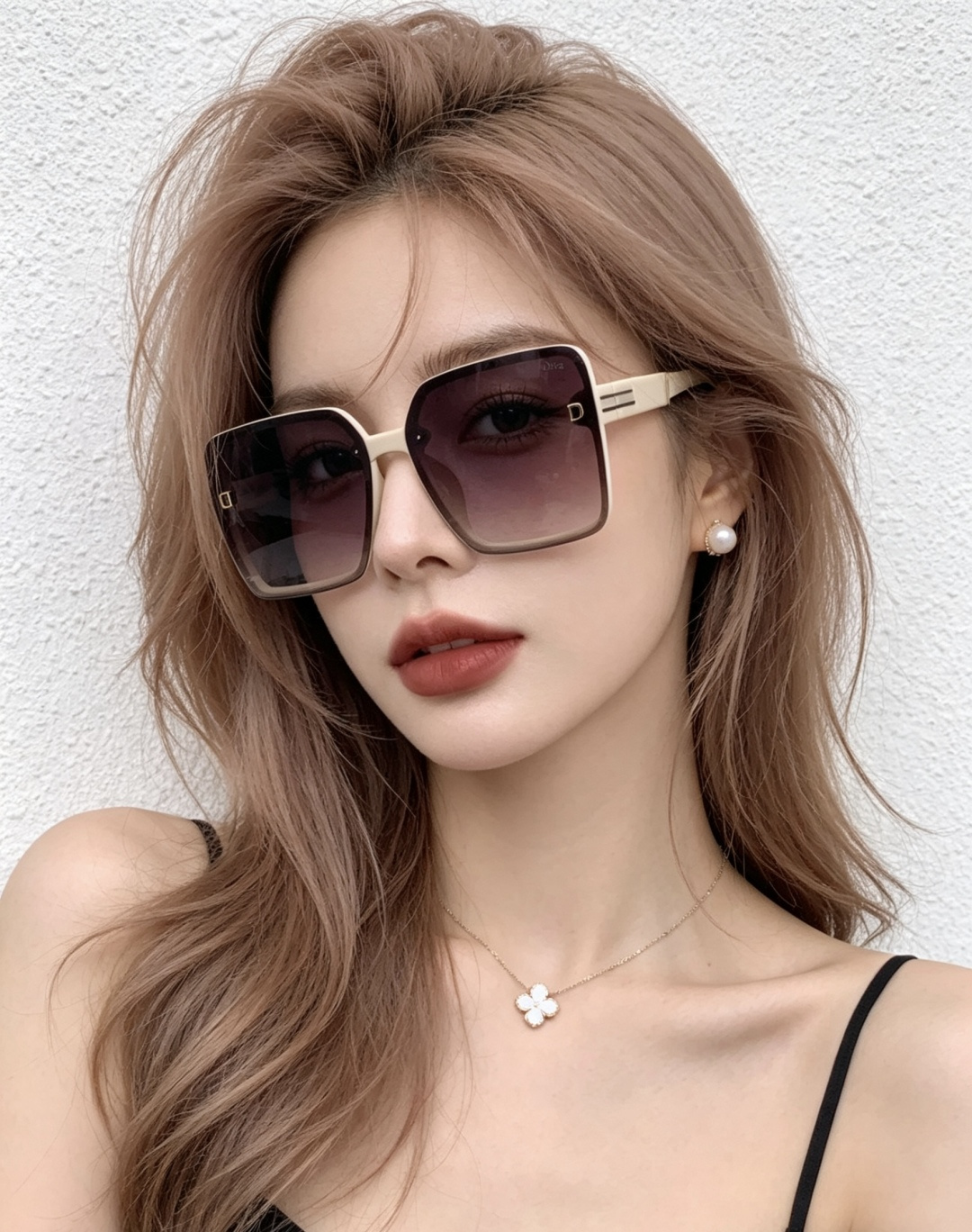 🔺 【DIOR-迪奥】开春新款 潮流爆款 时尚方框偏光太阳镜 高品质 佩戴舒适 网红潮款墨镜 女士高清偏
