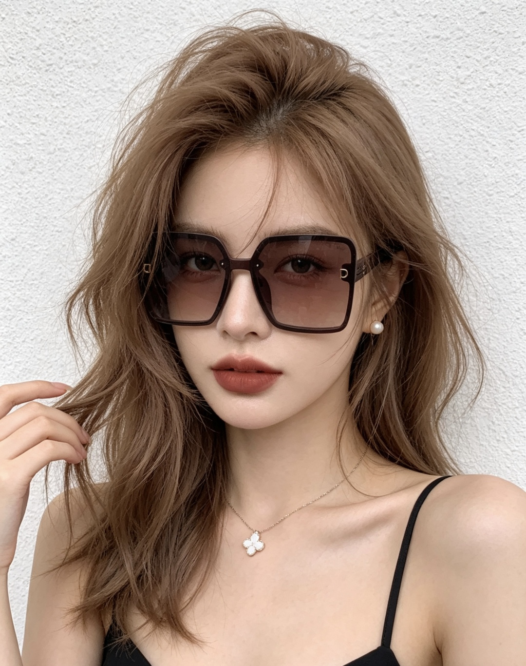 🔺 【DIOR-迪奥】开春新款 潮流爆款 时尚方框偏光太阳镜 高品质 佩戴舒适 网红潮款墨镜 女士高清偏