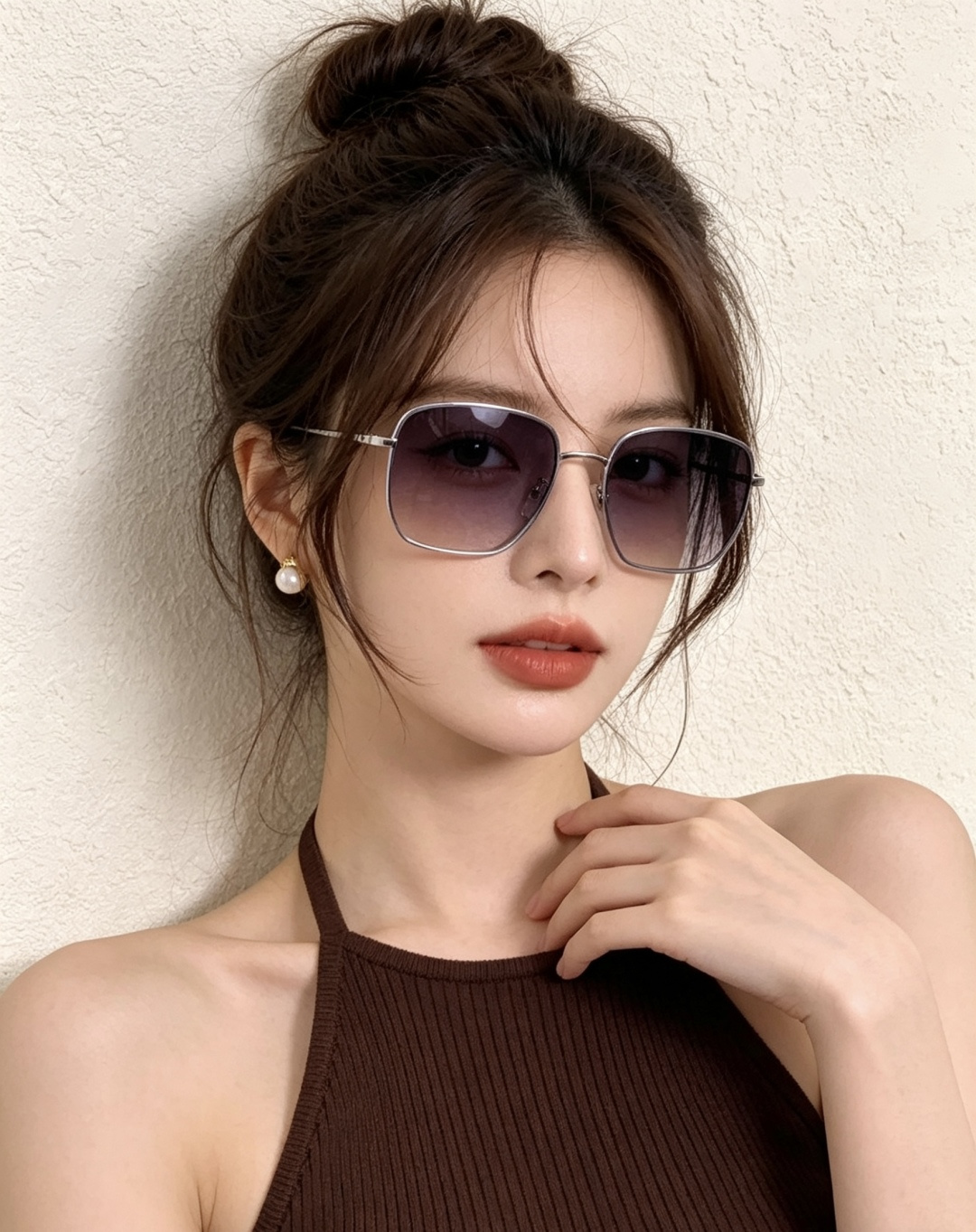 【偏光系列】Gucci 不挑脸型，无论搭配大衣还是连衣裙都非常显气质尼龙偏光镜片预防紫外线 型号：G22