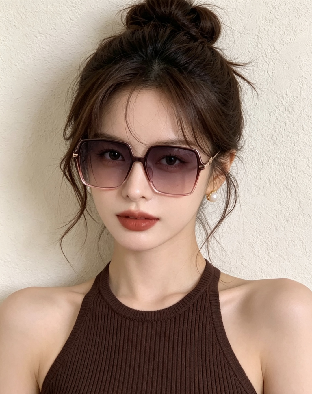 【偏光系列】Gucci 经典的方框设计，不挑脸型，无论搭配大衣还是连衣裙都非常显气质尼龙偏光镜片预防紫外