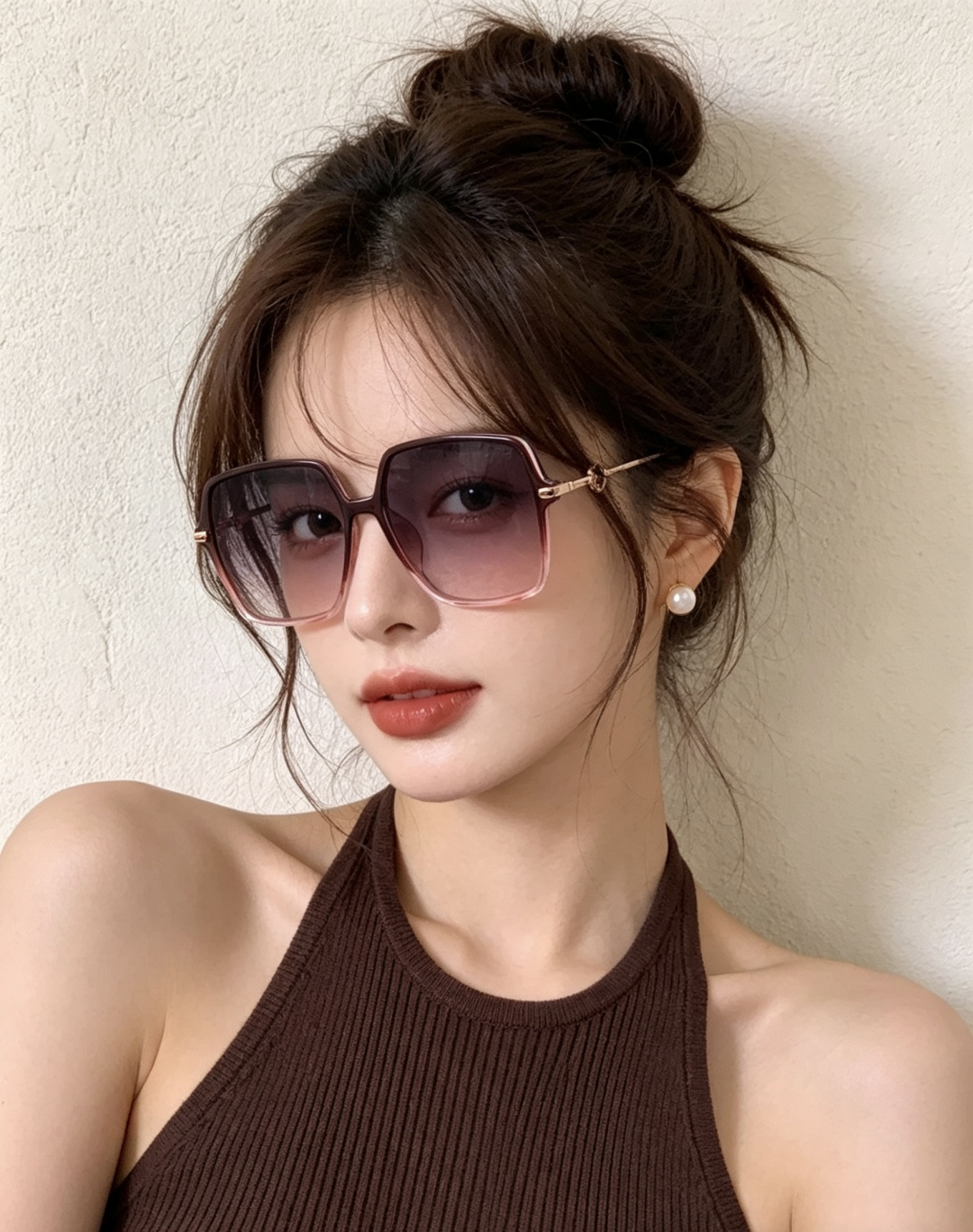 【偏光系列】Gucci 经典的方框设计，不挑脸型，无论搭配大衣还是连衣裙都非常显气质尼龙偏光镜片预防紫外