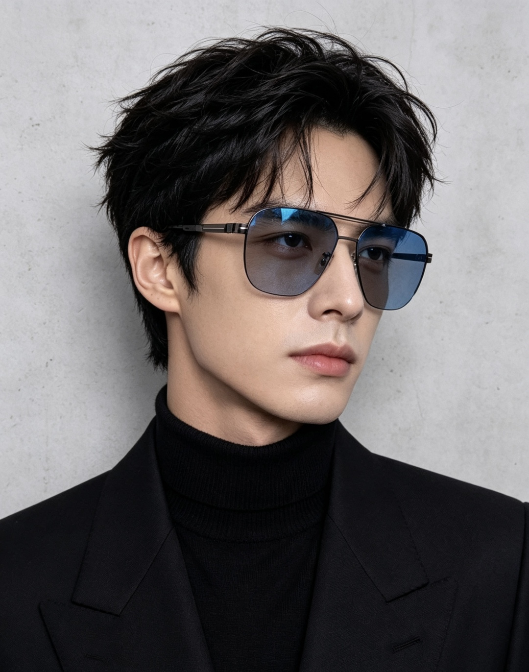 GUCCI 男款炫彩飞行员偏光太阳镜 ❤️材质：高清尼龙加厚卡槽高清偏光镜片 🌹无边框镜架💕颜👍型号：G