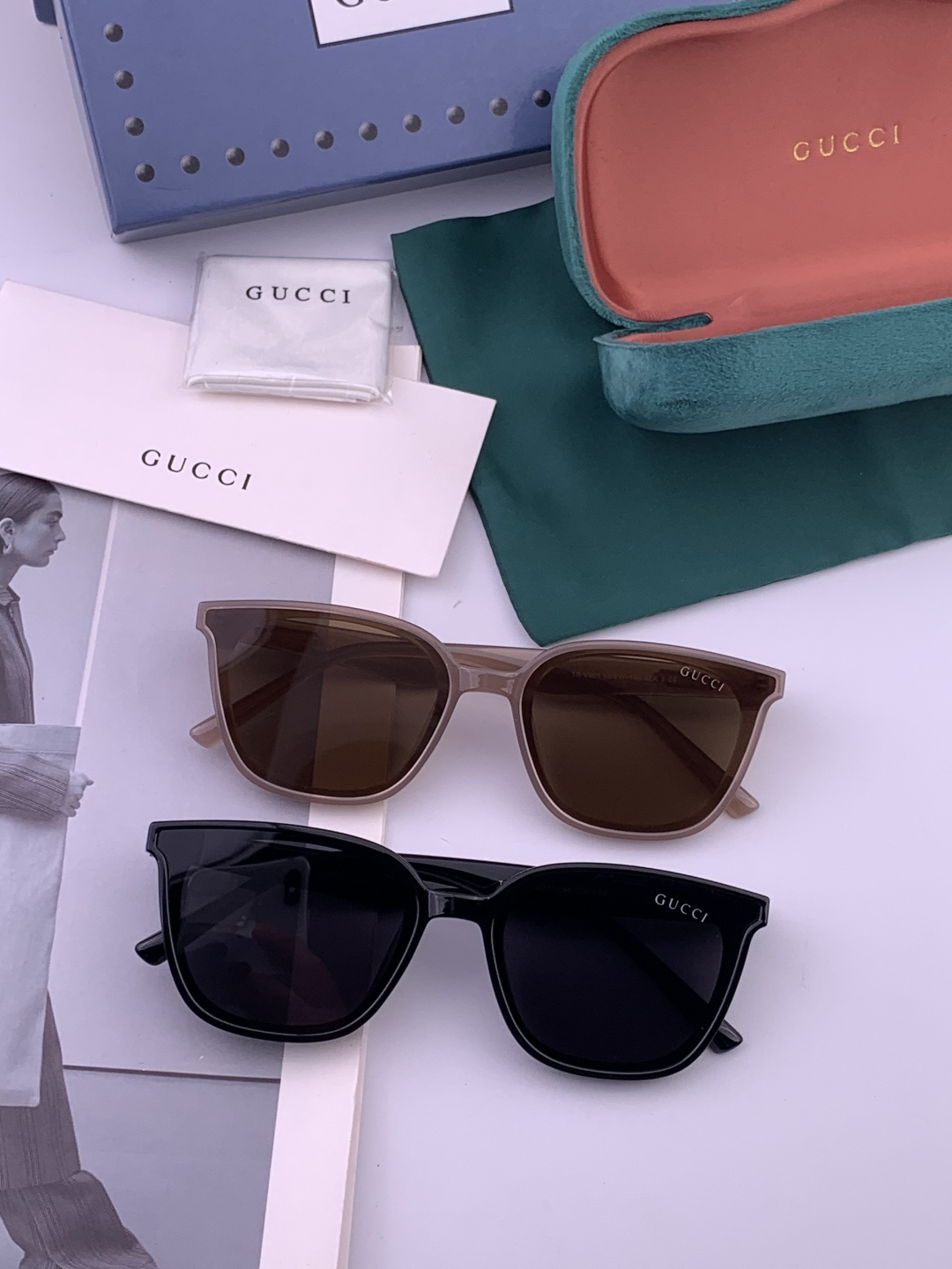 🔺GUCCI🔻古驰 GG方框太阳镜 完美品质 🎓独特设计 适合各种脸型 亮相时装周 超时尚百搭 实物精致