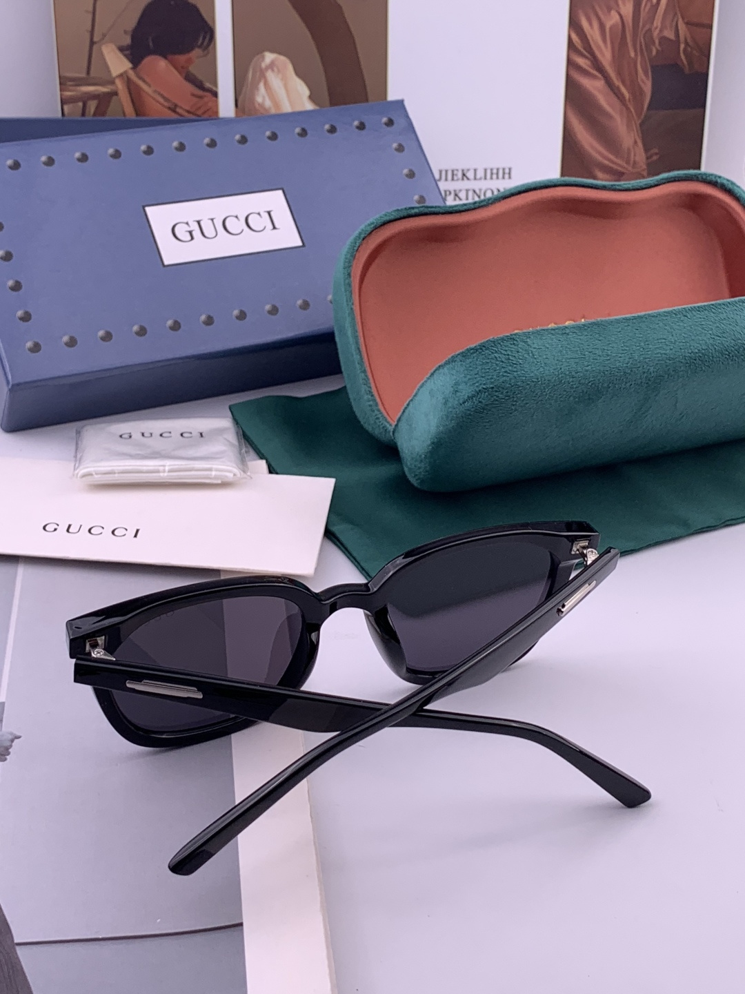 🔺GUCCI🔻古驰 GG方框太阳镜 完美品质 🎓独特设计 适合各种脸型 亮相时装周 超时尚百搭 实物精致