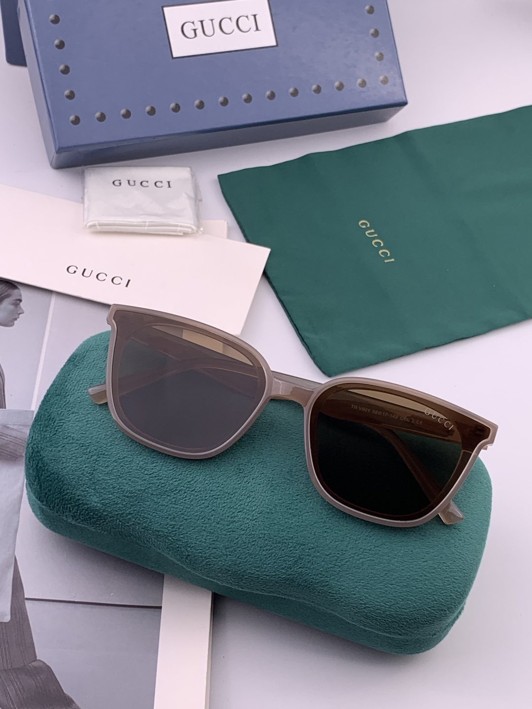 🔺GUCCI🔻古驰 GG方框太阳镜 完美品质 🎓独特设计 适合各种脸型 亮相时装周 超时尚百搭 实物精致
