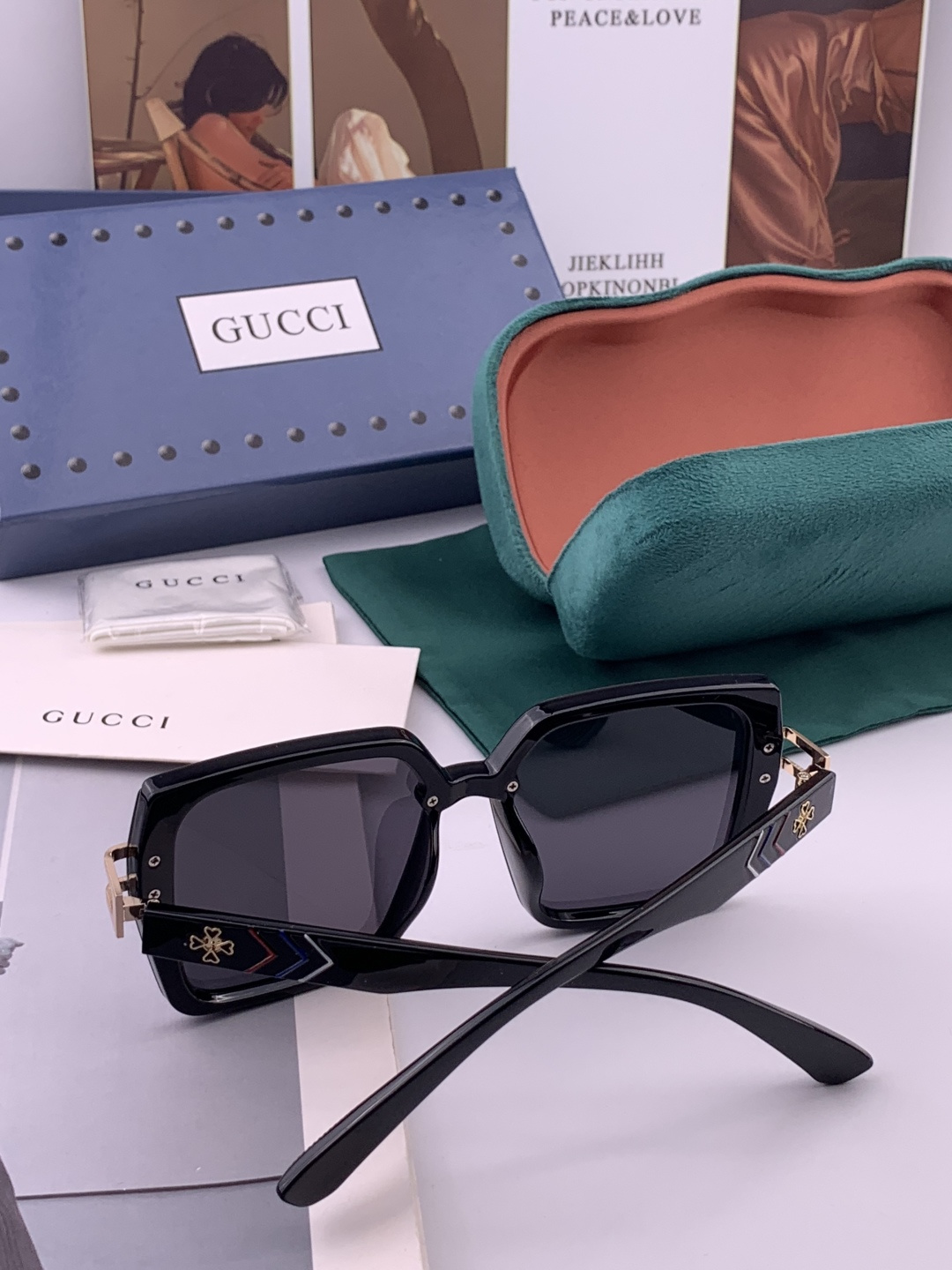 新款！新款出货！女士高清加厚偏光太阳镜🕶️ 🎉💍新款GUCCI偏光太阳镜[得意]开车驾驶镜时尚墨镜💐💐🌸