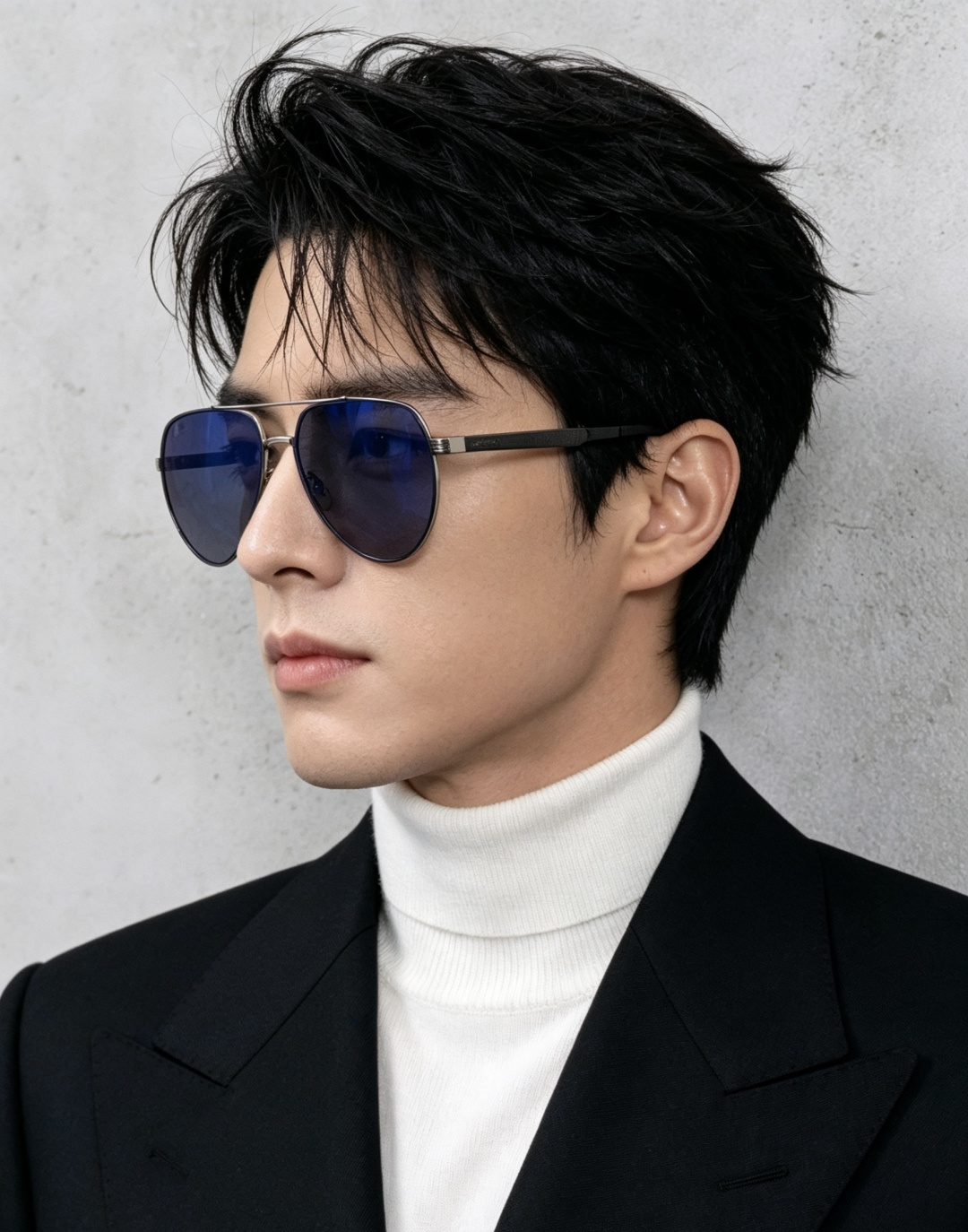 GUCCI 男款炫彩飞行员偏光太阳镜 ❤️材质：高清尼龙加厚卡槽高清偏光镜片 🌹无边框镜架💕颜👍型号：G