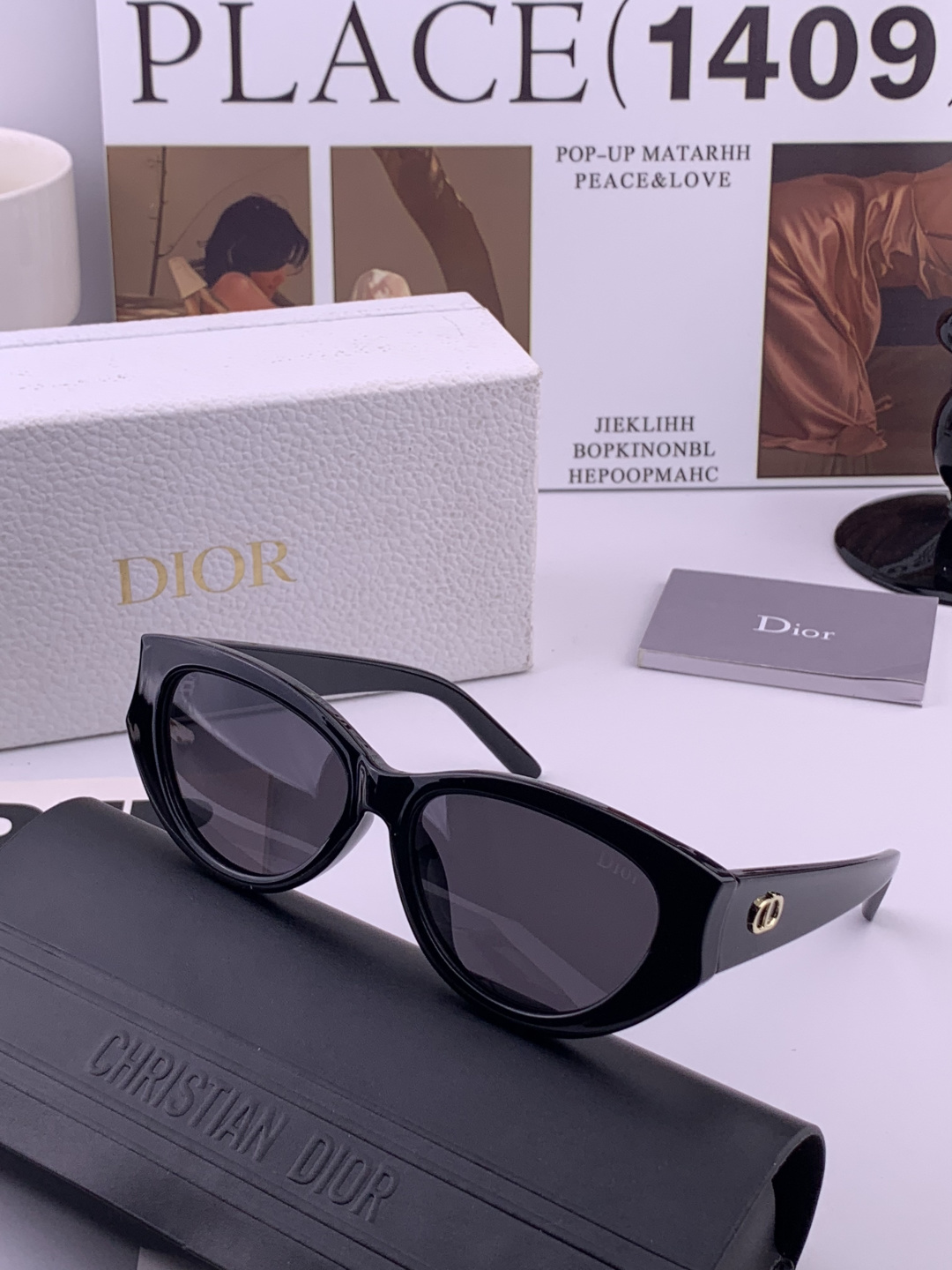 【DIOR】新款潮流爆款 时尚太阳镜 佩戴舒适 网红潮款墨镜 女士高清加厚偏光太阳镜🕶️ 🎉高品质TR镜