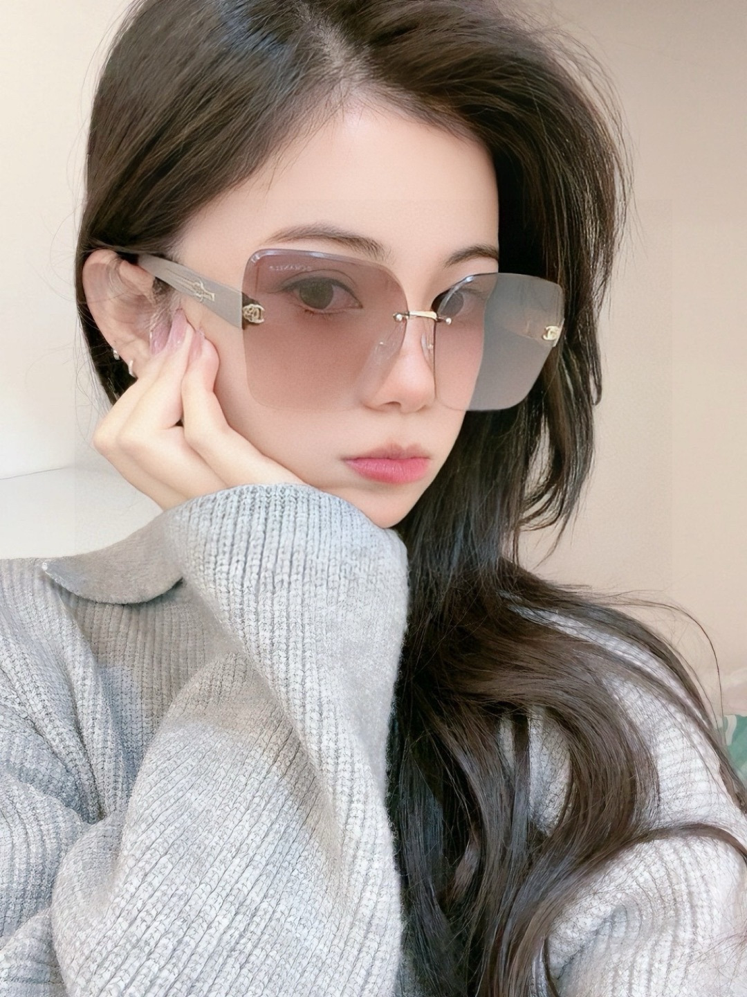 新品CHANEL 香奈儿太阳镜以独特魅力和前卫风格诠释春夏最新眼镜，质感超好佩带舒适 型号：CH4550