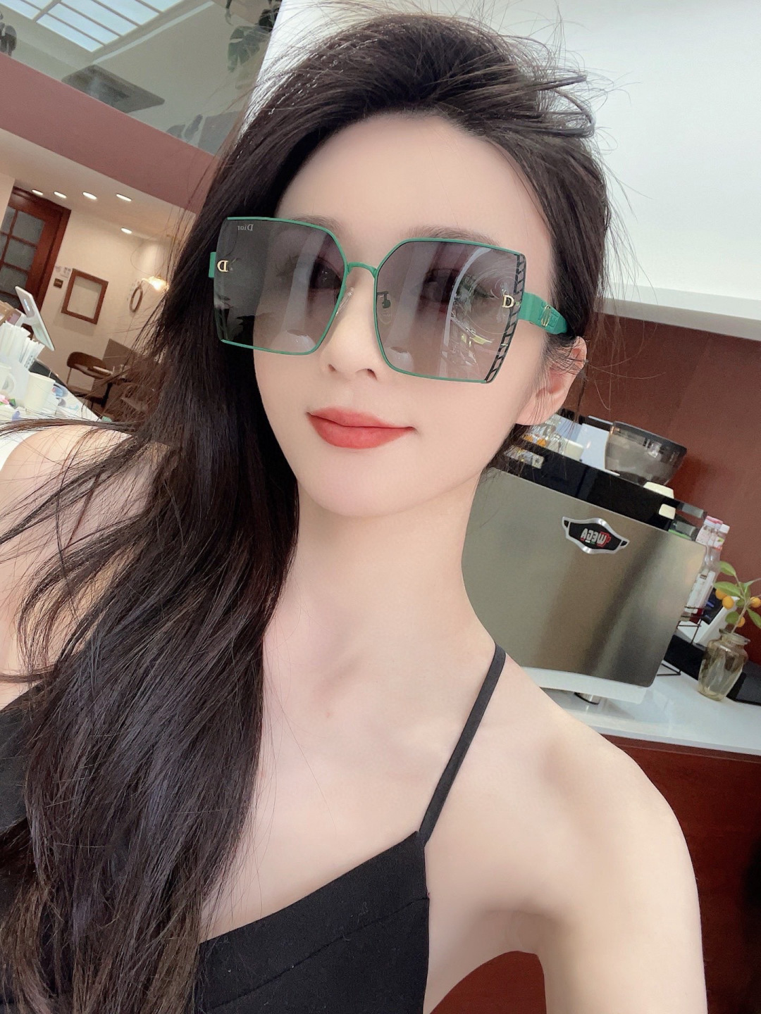 🔺 【DIOR-迪奥】开春新款 潮流爆款 时尚方框偏光太阳镜 高品质 佩戴舒适 网红潮款墨镜 女士高清加
