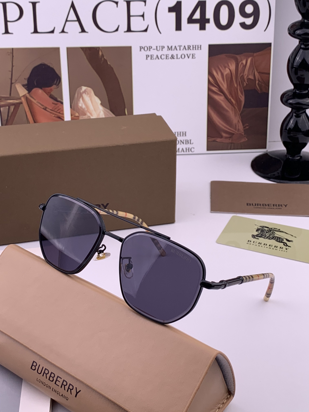 BURBERRY 巴宝莉 男士太阳眼镜 🕶🕶正版蛤蟆 太阳镜💋💋👣👣 高品质 不挑脸 火的狠 🍁🍁💯💯🐝