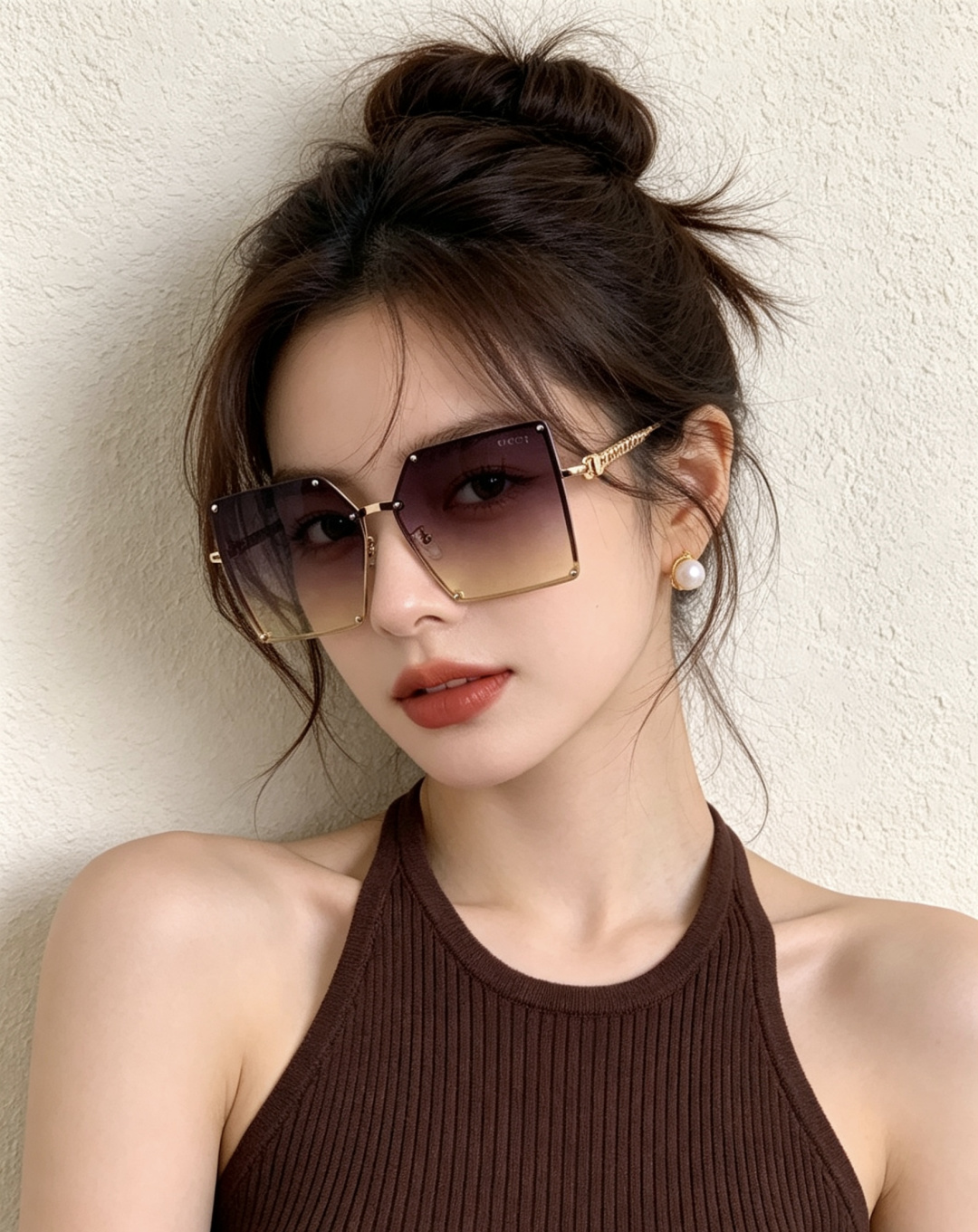 CHANE 香奈儿🌋☔️时尚无框太阳镜镜片 顶级奢侈品[强] 高品质[胜利][亲亲]🍦🍨 [得意] 气质