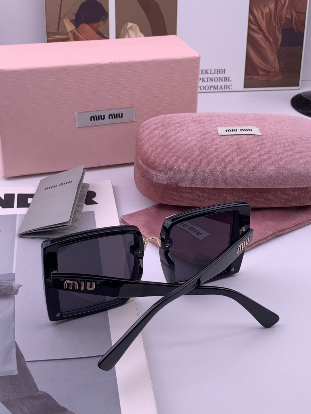 MIUMIU/缪缪🖇🖇开春新款🌟闪耀新款璀璨登台 ❤❤太阳镜潮品 精致个性设计简约时尚 专柜品质值得拥有