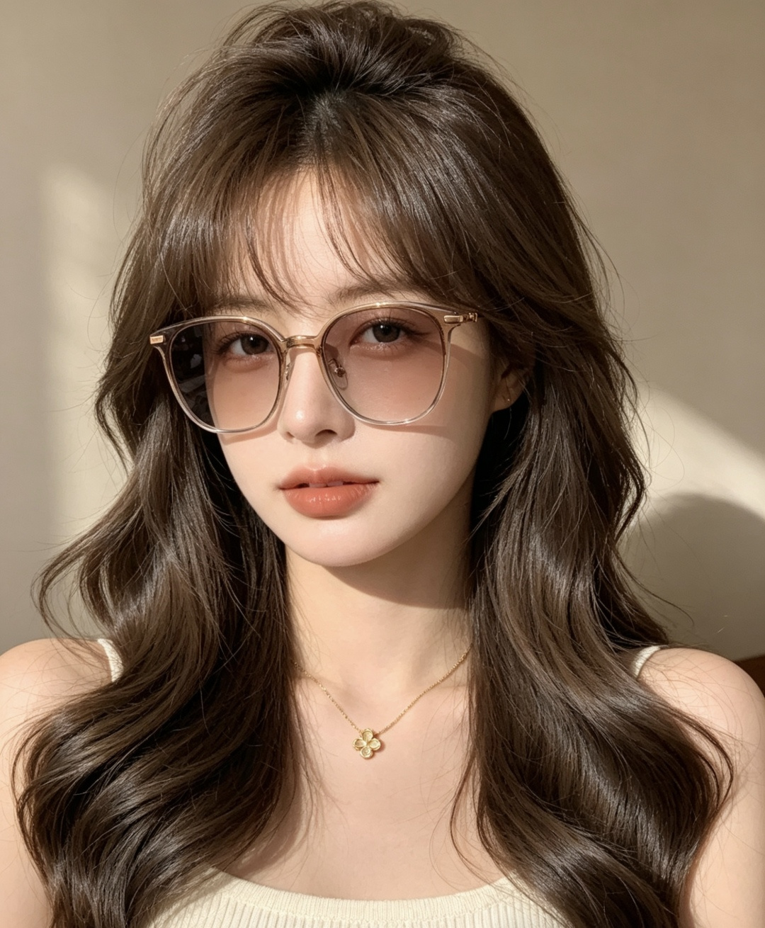 新品CHANEL 香奈儿太阳镜以独特魅力和前卫风格诠释春夏最新眼镜，以方框设计两边经典小香珍珠做点缀，中