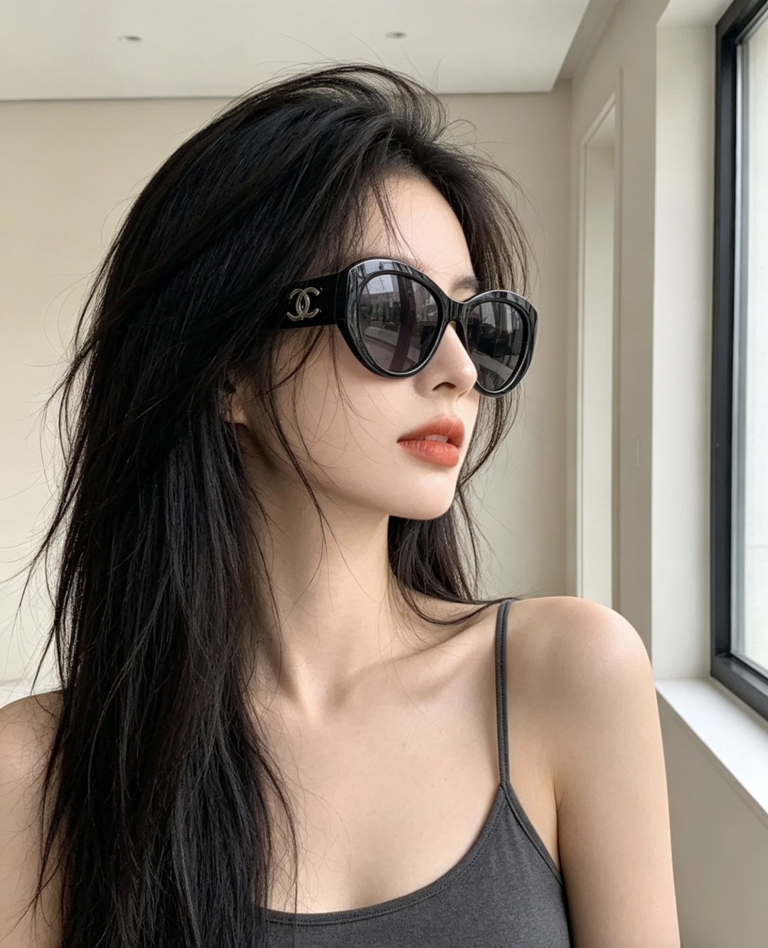 新品CHANEL 香奈儿太阳镜以独特魅力和前卫风格诠释春夏最新眼镜，质感超好佩带舒适 型号：CH4600