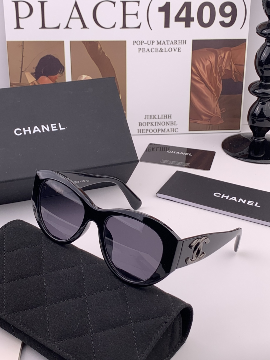 新品CHANEL 香奈儿太阳镜以独特魅力和前卫风格诠释春夏最新眼镜，质感超好佩带舒适 型号：CH4600