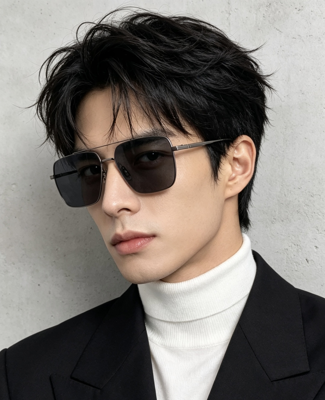 阿玛尼男款炫彩飞行员偏光太阳镜 ❤️材质：高清尼龙加厚卡槽高清偏光镜片 🌹无边框镜架💕颜👍型号：A818