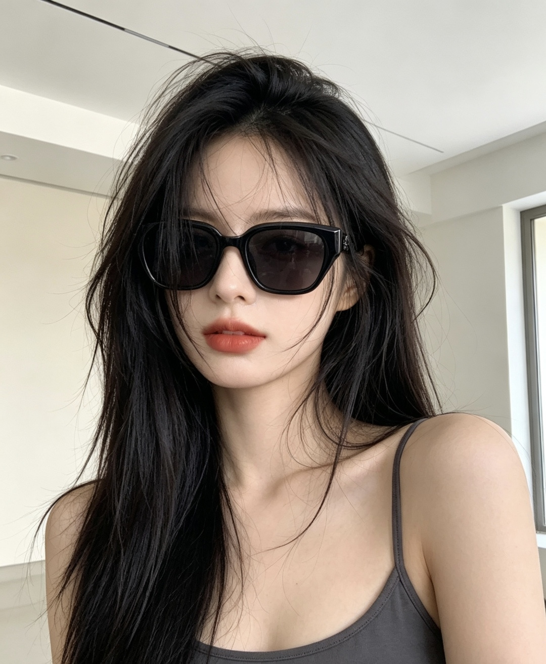 【CHANEL】香奈儿 新款潮流爆款 时尚圆框太阳镜 佩戴舒适 网红潮款墨镜 女士高清加厚偏光太阳镜🕶️