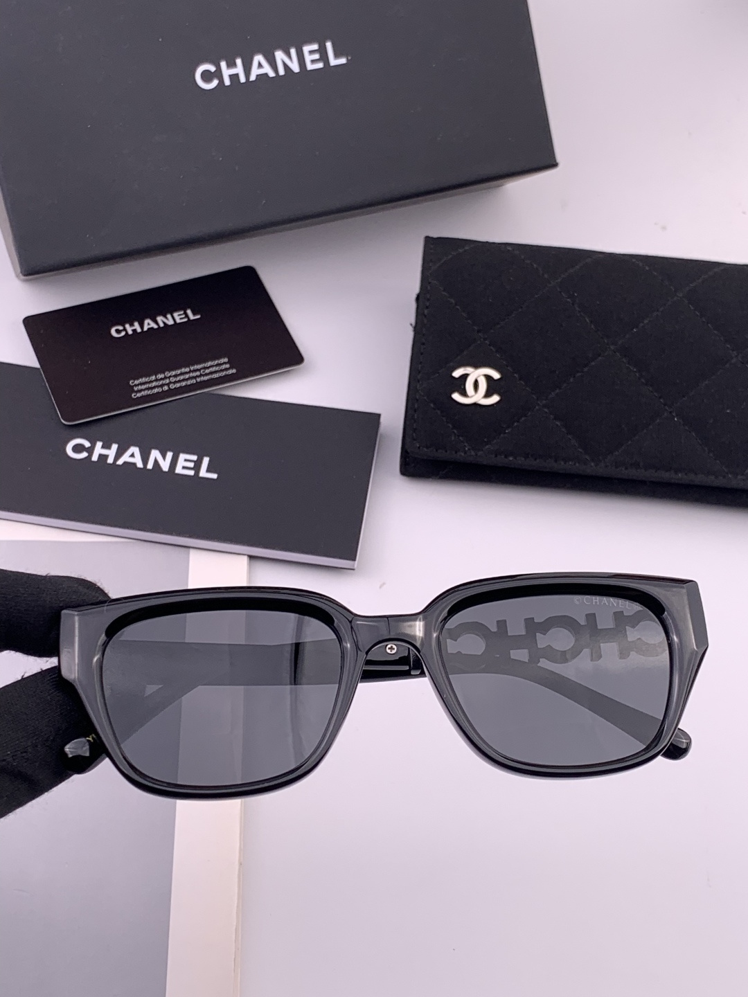 【CHANEL】香奈儿 新款潮流爆款 时尚圆框太阳镜 佩戴舒适 网红潮款墨镜 女士高清加厚偏光太阳镜🕶️