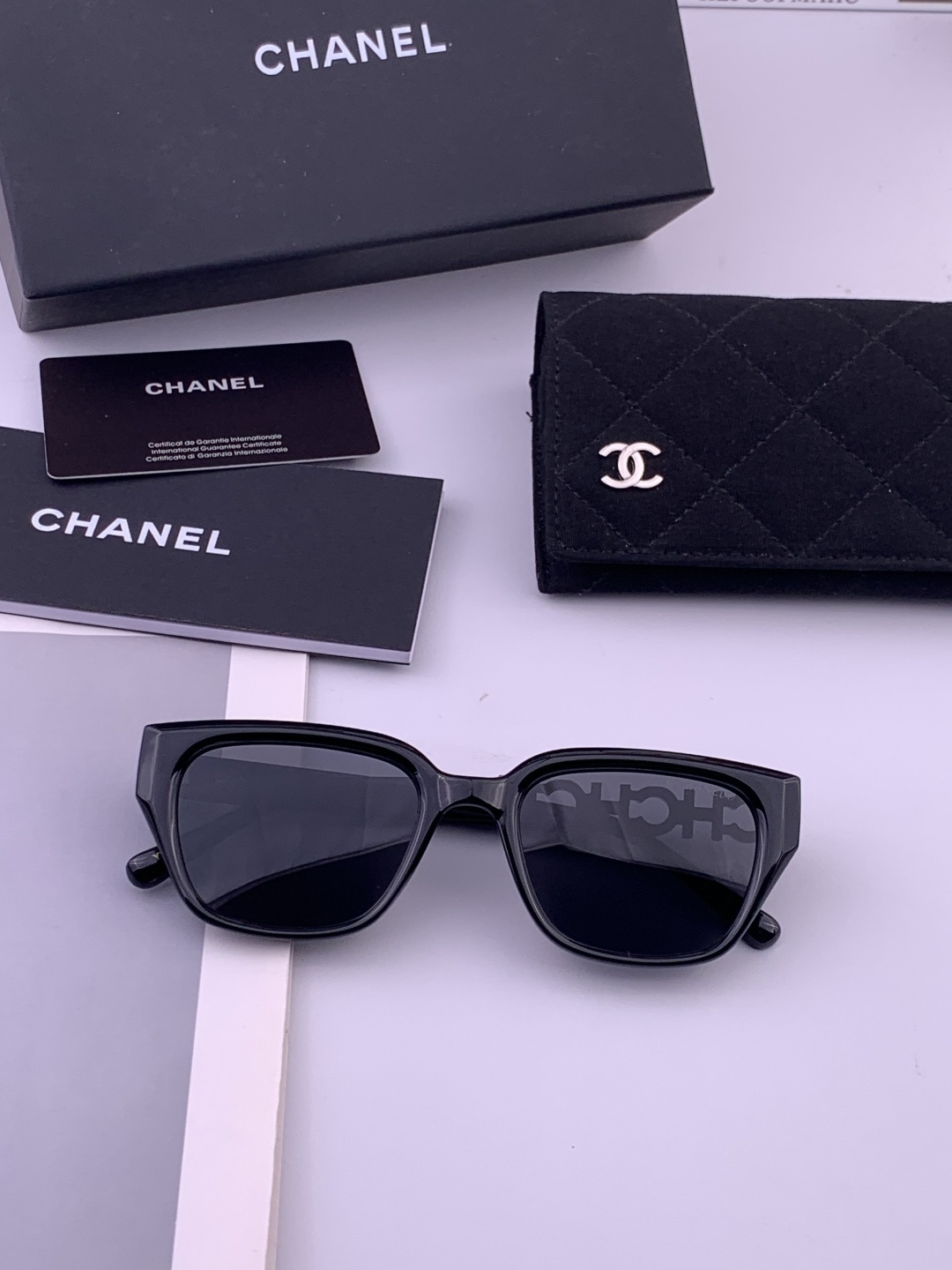 【CHANEL】香奈儿 新款潮流爆款 时尚圆框太阳镜 佩戴舒适 网红潮款墨镜 女士高清加厚偏光太阳镜🕶️