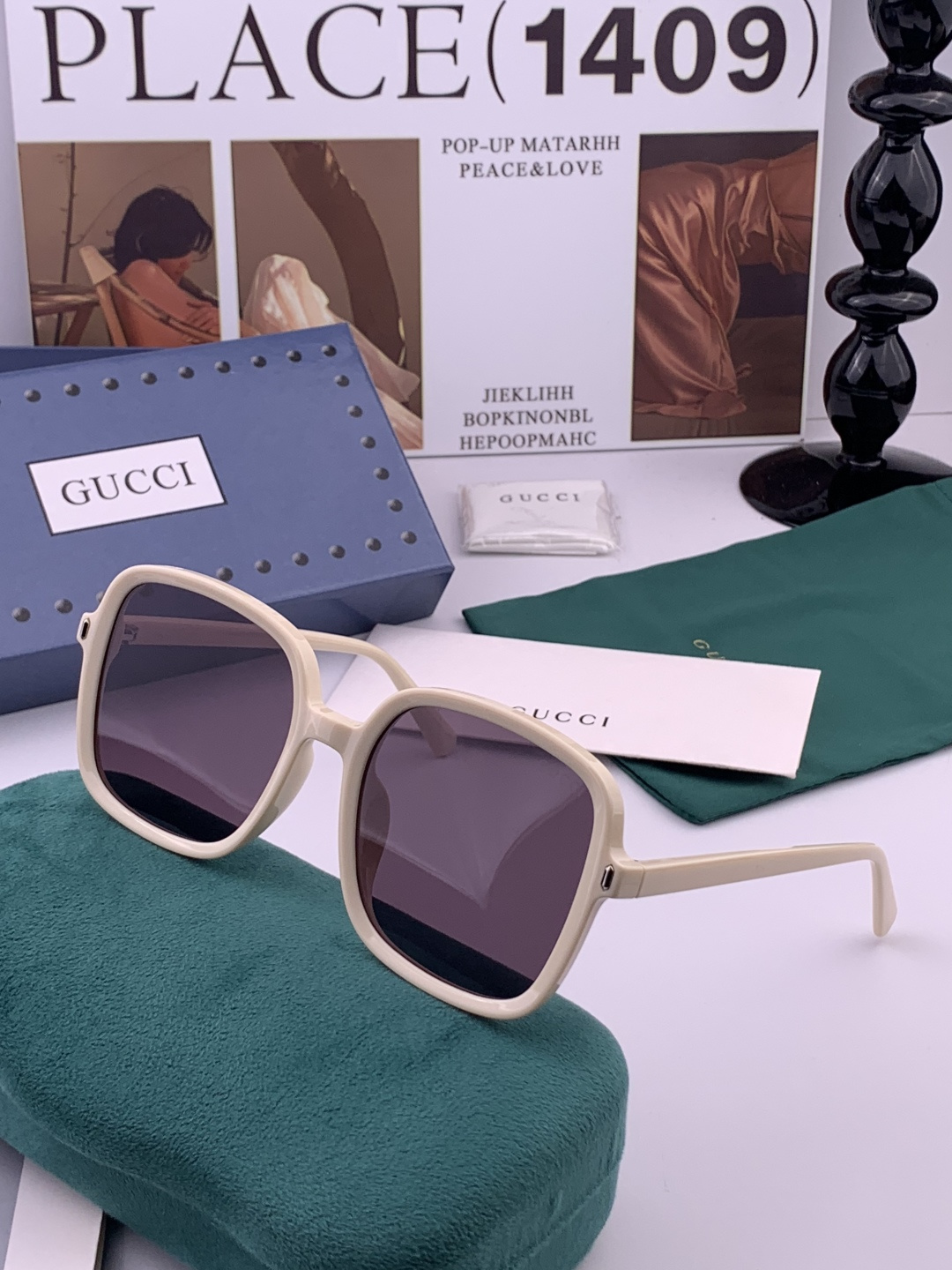 🔺GUCCI🔻古驰 GG方框太阳镜 完美品质 🎓独特设计 适合各种脸型 亮相时装周 超时尚百搭 实物精致