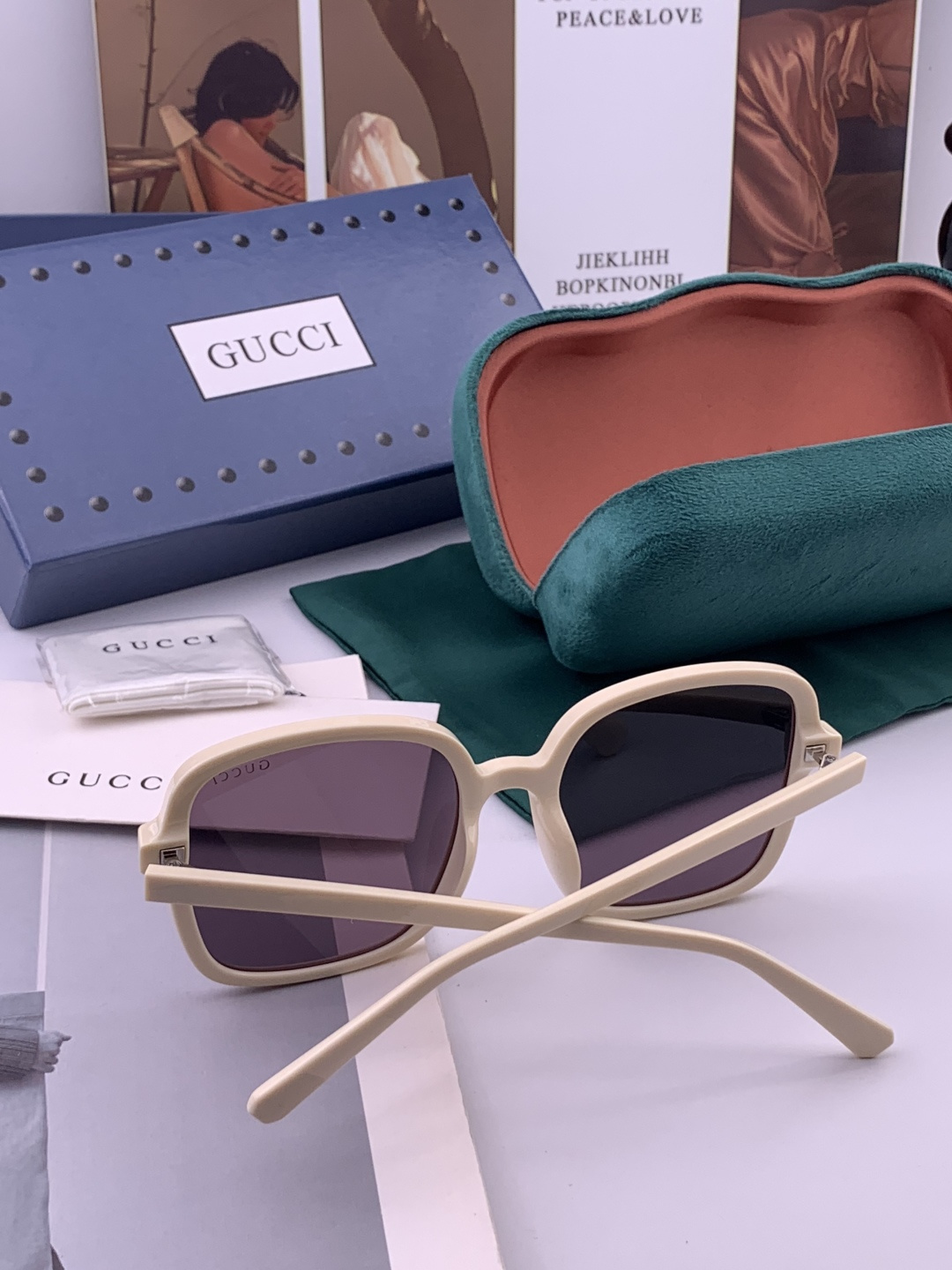 🔺GUCCI🔻古驰 GG方框太阳镜 完美品质 🎓独特设计 适合各种脸型 亮相时装周 超时尚百搭 实物精致