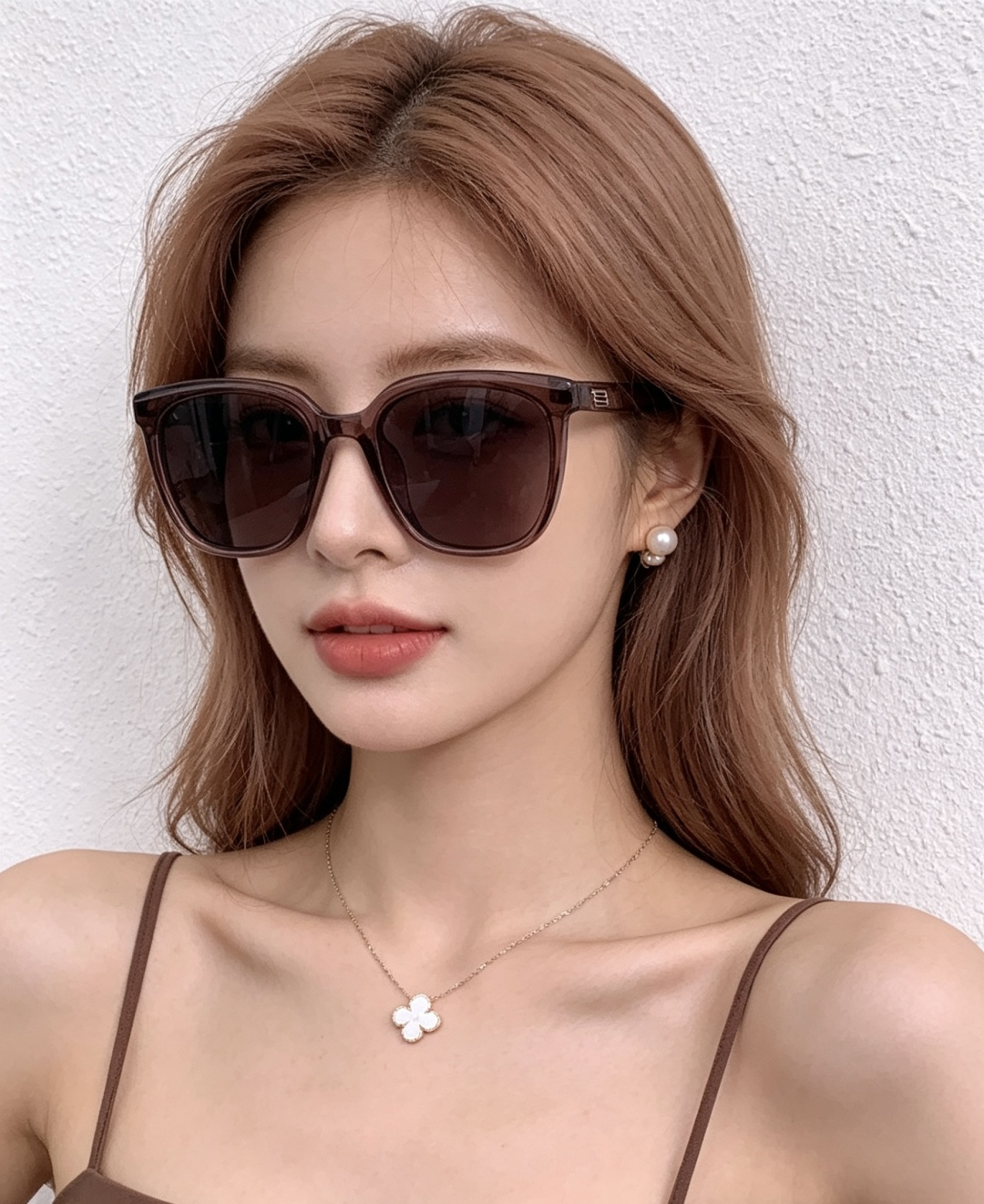 🔺 【GUCCI】开春新款 潮流爆款 时尚方框偏光太阳镜 高品质 佩戴舒适 网红潮款墨镜 女士高清尼龙偏