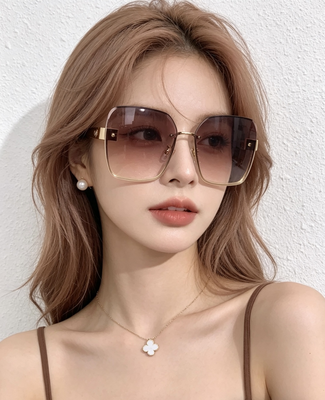 🔺 【香奈儿】开春新款 潮流爆款 时尚方框太阳镜 高品质 佩戴舒适 网红潮款墨镜 女士高清加厚偏光太阳镜
