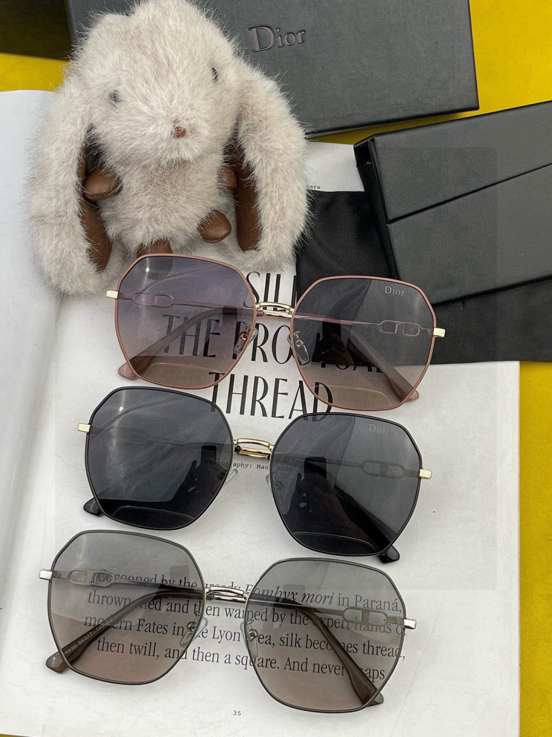 🔺 DIOR🔻官方新款 众多明星同款[色]‼️‼️新款大框偏光墨镜 🌈🌈宝丽来超清加厚太阳镜🔝🔝型号：C
