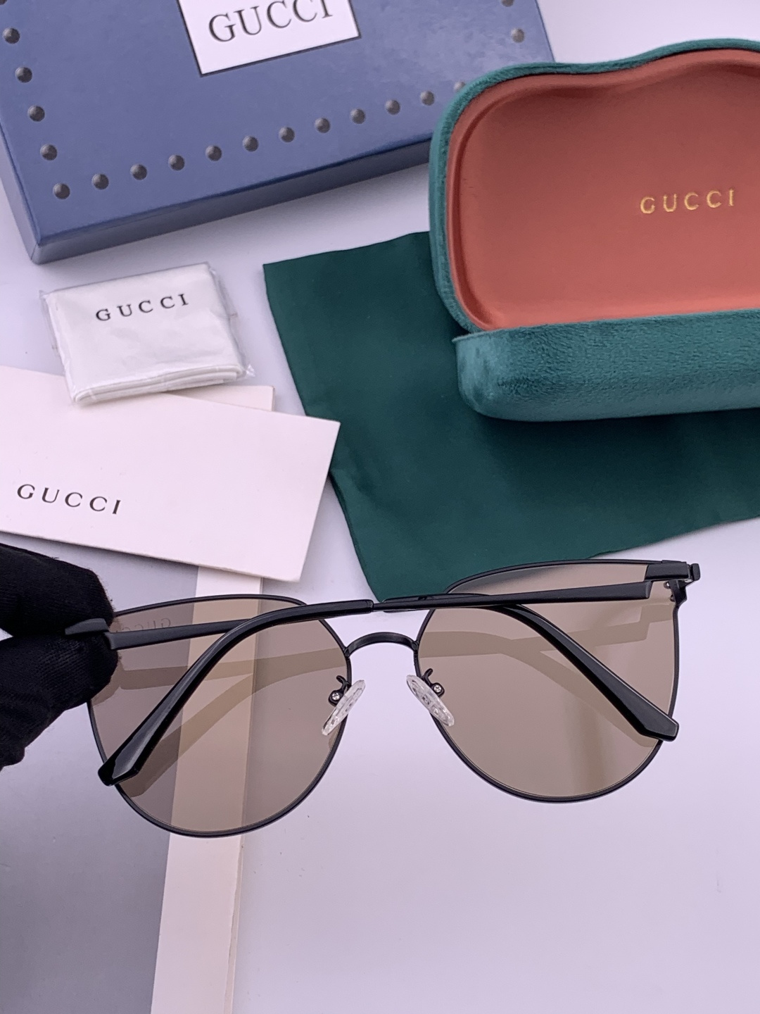 🔺 【GUCCI】开春新款 潮流爆款 时尚太阳镜 高品质 佩戴舒适 网红潮款墨镜 型号：G3660
