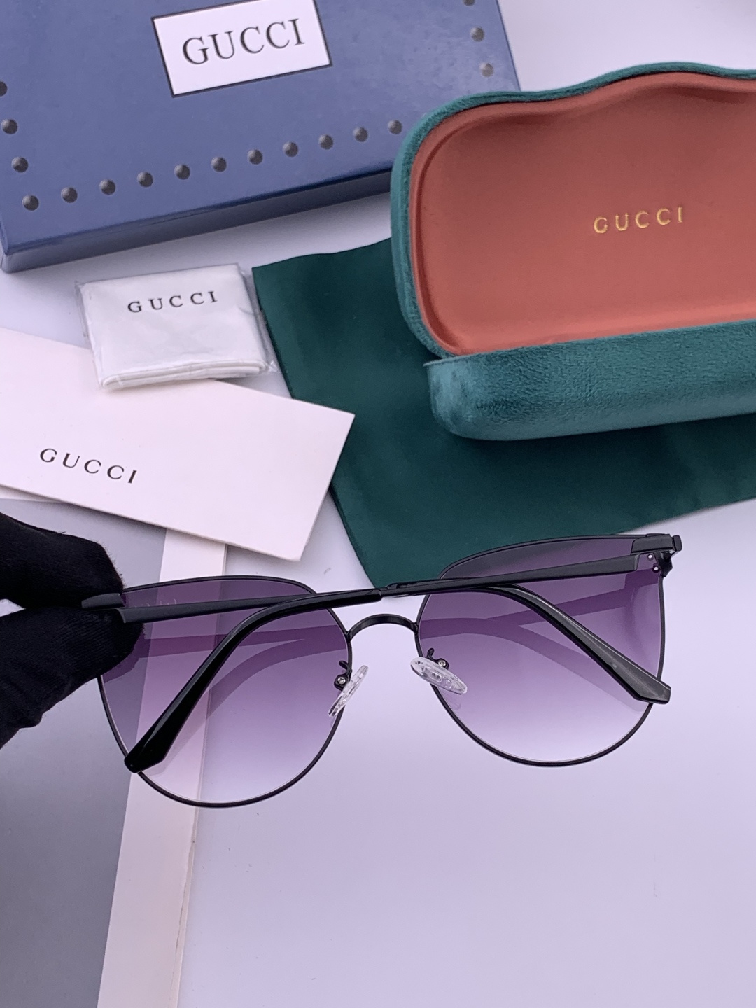 🔺 【GUCCI】开春新款 潮流爆款 时尚太阳镜 高品质 佩戴舒适 网红潮款墨镜 型号：G3660