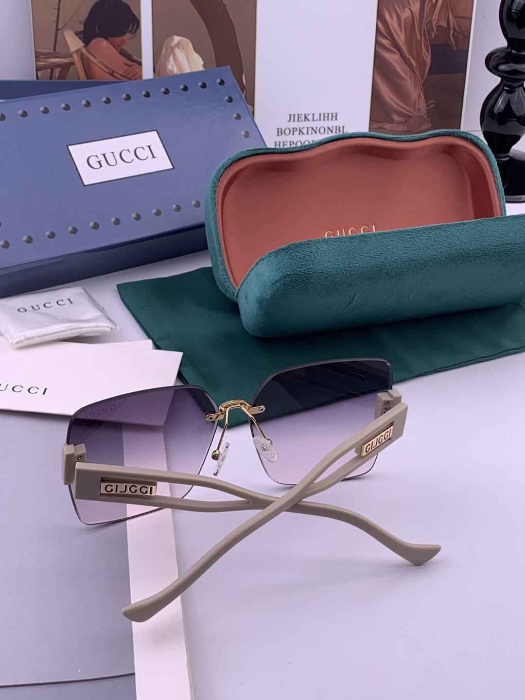 🔺 【GUCCI】开春新款 潮流爆款 时尚太阳镜 高品质 佩戴舒适 网红潮款墨镜 型号：G3221