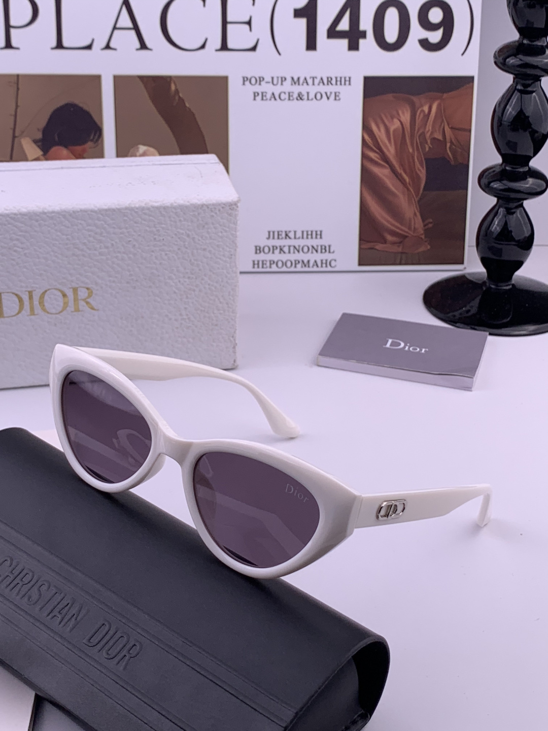🔺 【DIOR-迪奥】开春新款 潮流爆款 时尚方框偏光太阳镜 高品质 佩戴舒适 网红潮款墨镜 型号：D4