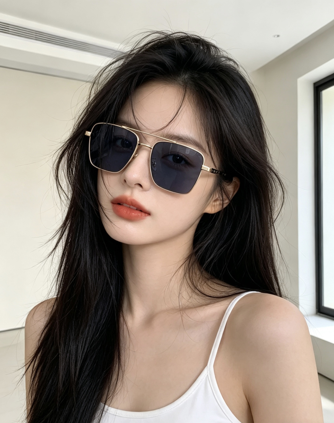 LV。高品质男女款”太阳镜。 开车钓鱼都可。百搭显瘦墨镜韩版男士飞行员大框司机开车防紫外线太阳镜，型号：