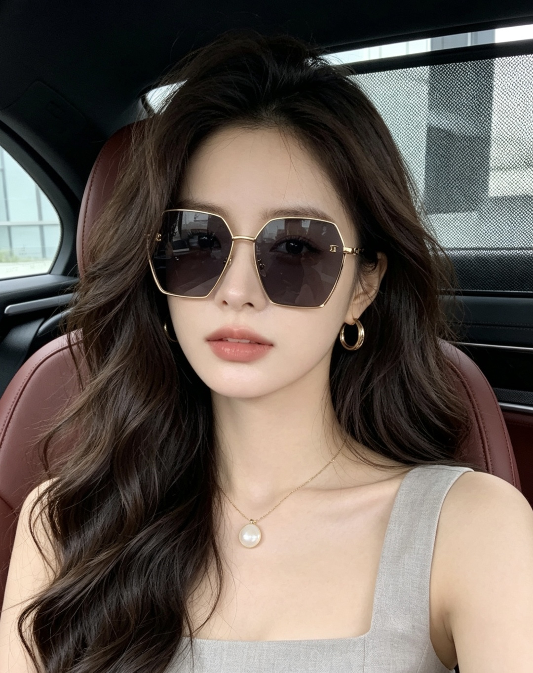 香奈儿 开春新款太阳镜 各路网红纷纷带起气场满分‼️ 俏皮甜美.上脸效果更佳.金属质感超好 型号：CH9