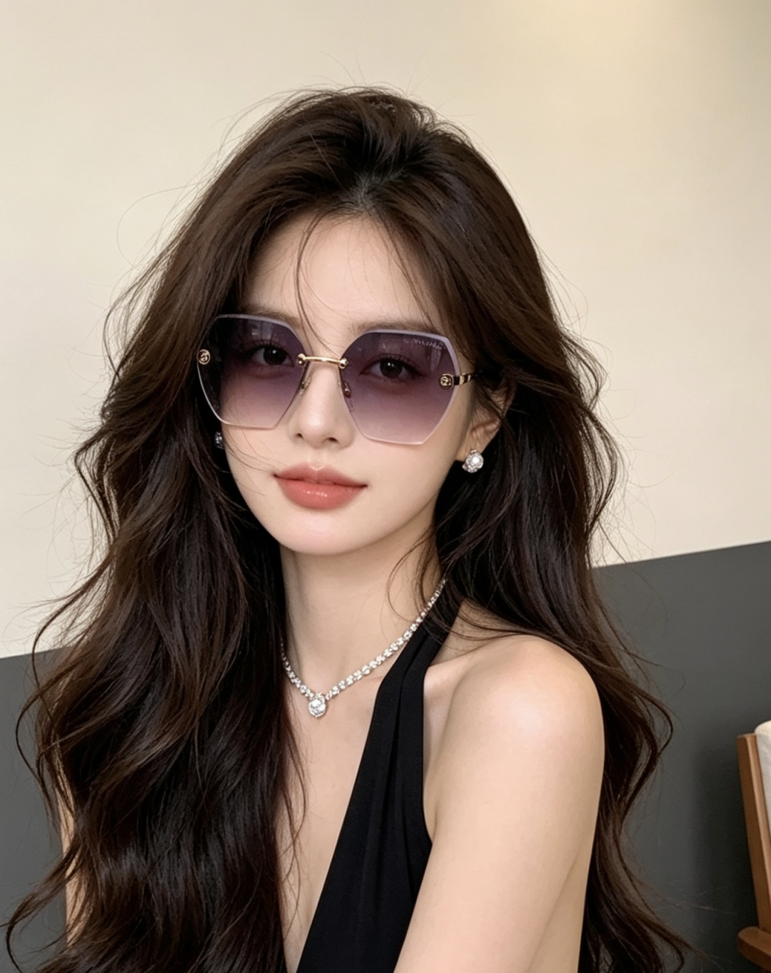 香奈儿 开春新款太阳镜 各路网红纷纷带起气场满分‼️ 俏皮甜美.上脸效果更佳.金属质感超好 型号：CH6