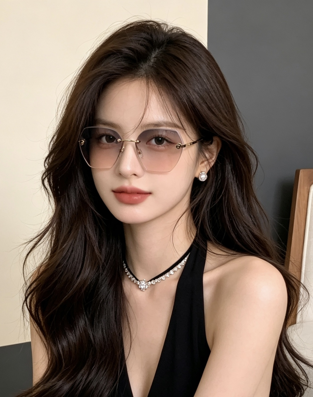 香奈儿 开春新款太阳镜 各路网红纷纷带起气场满分‼️ 俏皮甜美.上脸效果更佳.金属质感超好 型号：CH6