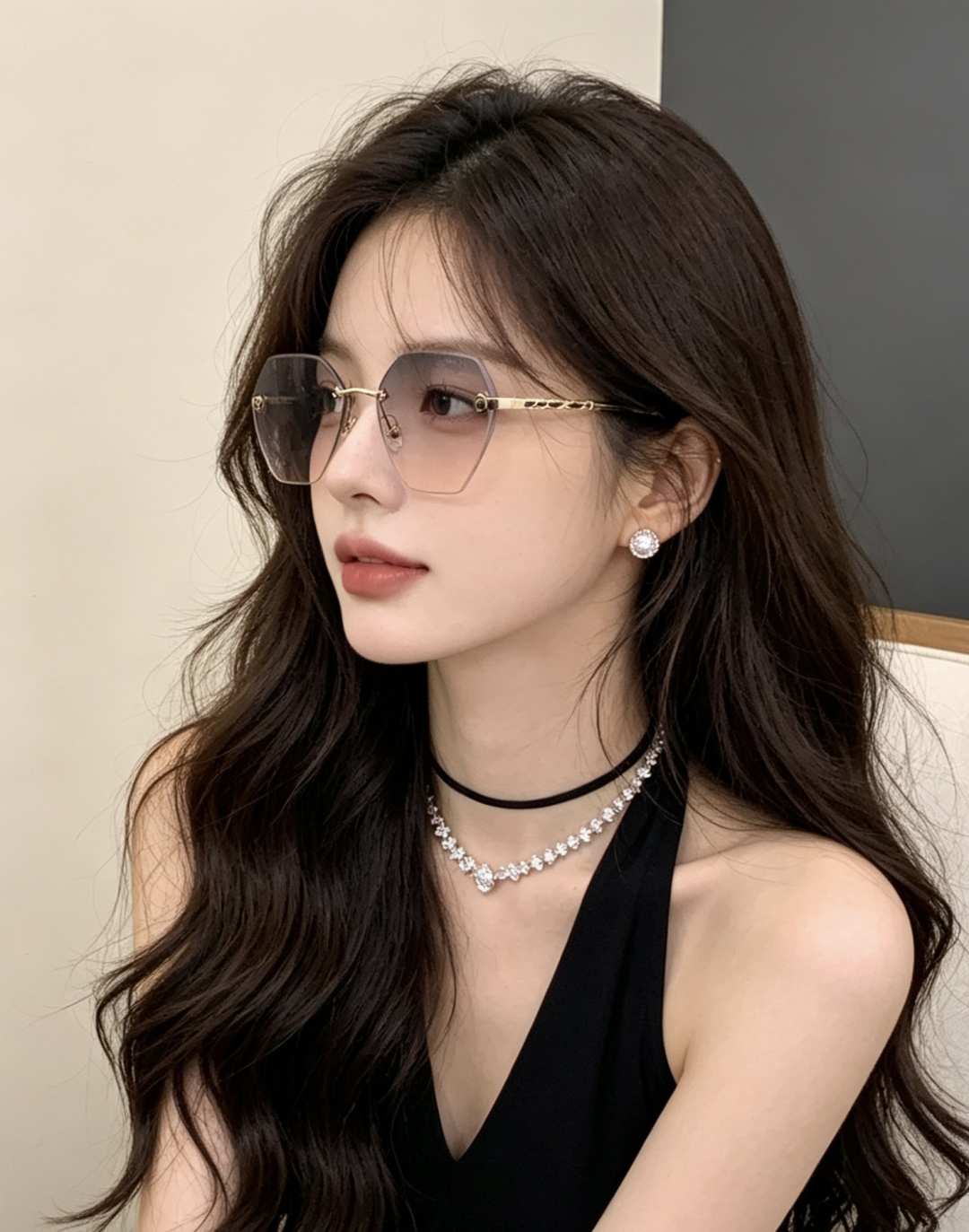 香奈儿 开春新款太阳镜 各路网红纷纷带起气场满分‼️ 俏皮甜美.上脸效果更佳.金属质感超好 型号：CH6