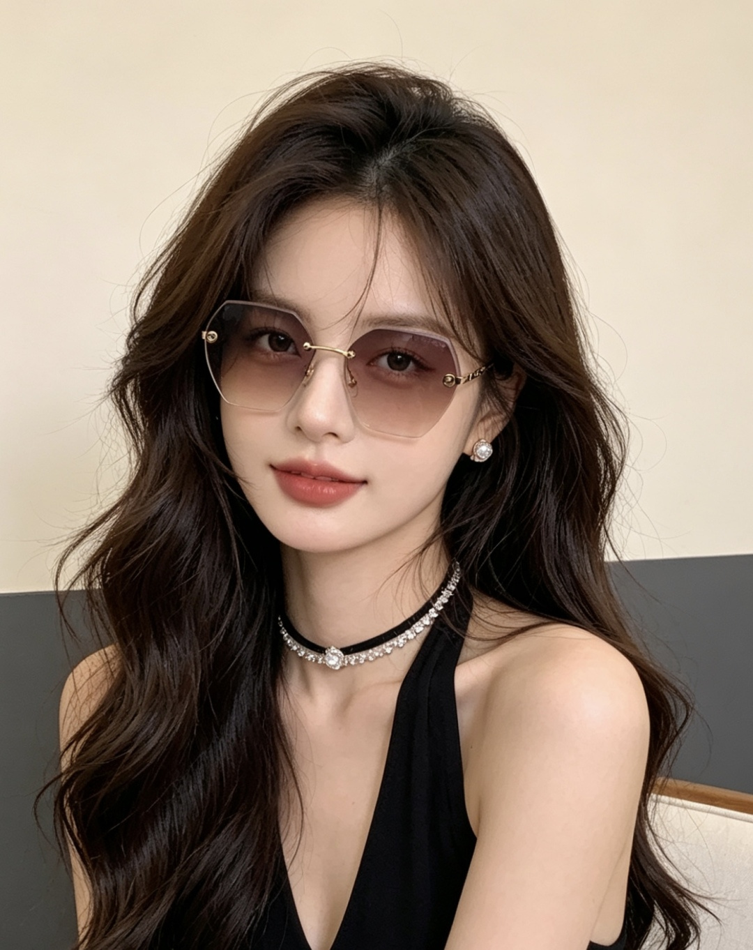 香奈儿 开春新款太阳镜 各路网红纷纷带起气场满分‼️ 俏皮甜美.上脸效果更佳.金属质感超好 型号：CH6