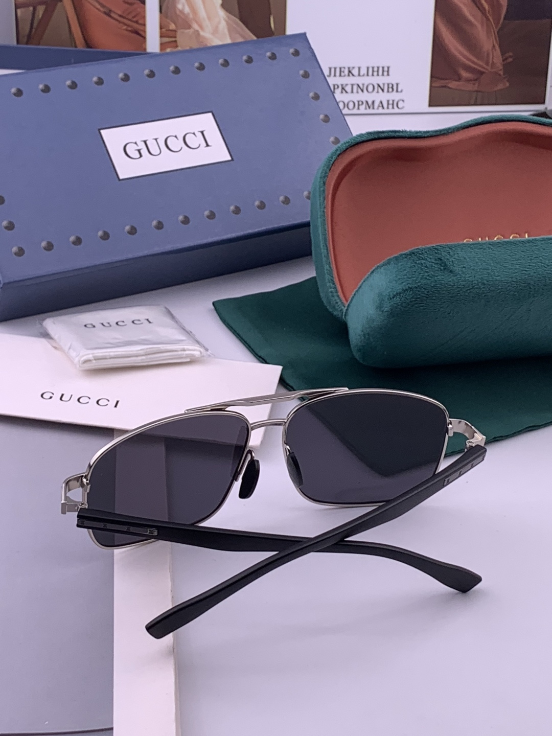 GUCCI🔥  高品质男女款墨镜   👍 进口宝丽来偏光镜片  🔥 开车钓鱼都可 🔥百搭显瘦墨镜韩版男士