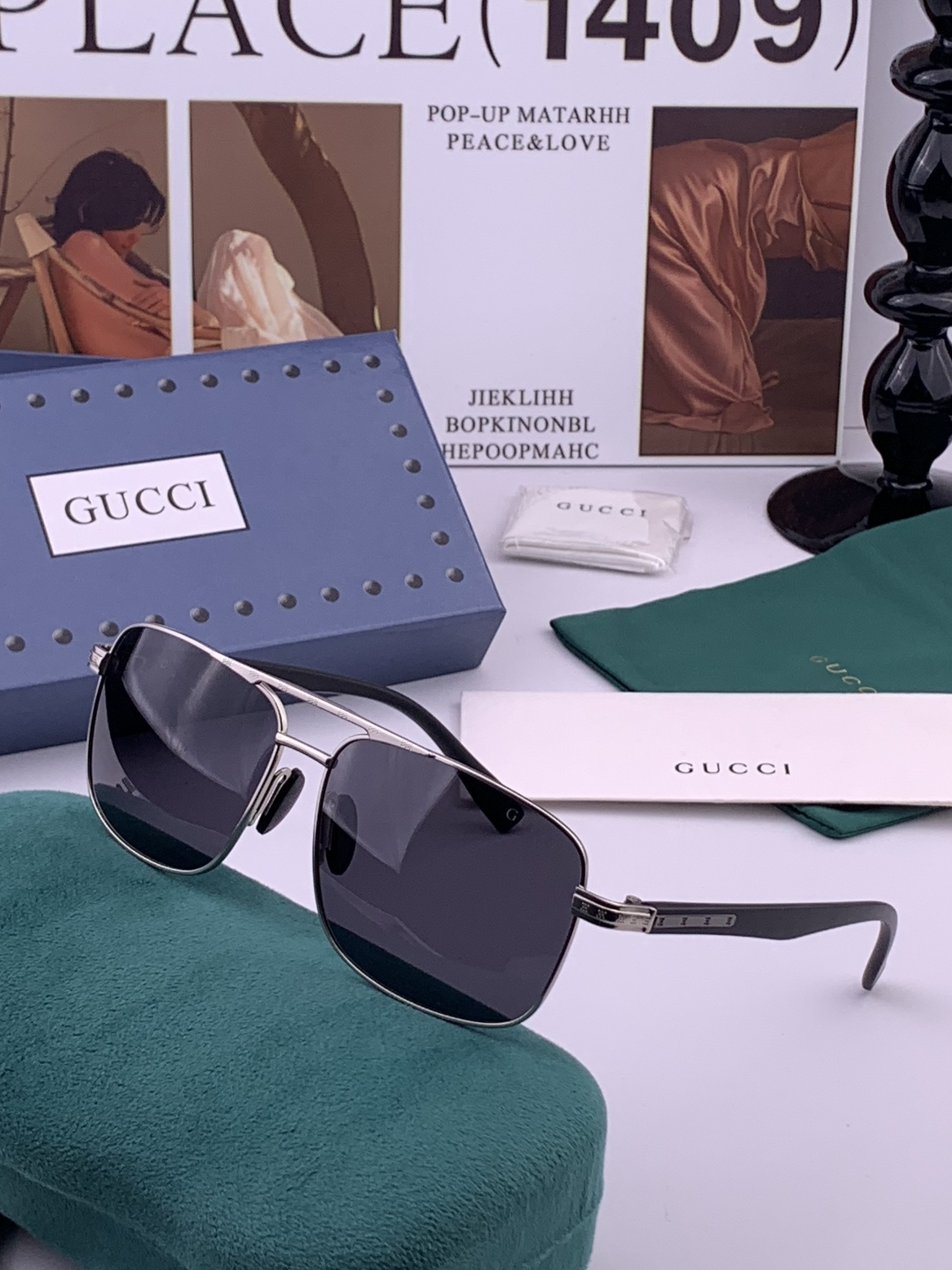 GUCCI🔥  高品质男女款墨镜   👍 进口宝丽来偏光镜片  🔥 开车钓鱼都可 🔥百搭显瘦墨镜韩版男士
