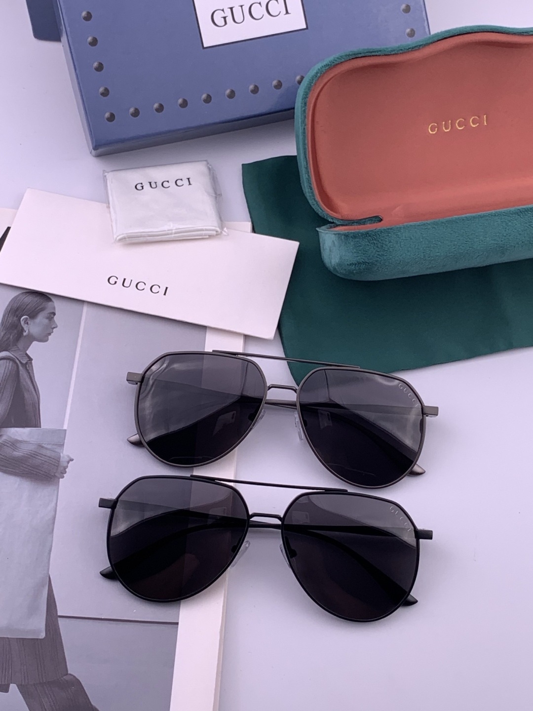 Gucci 🔥  高品质男女款墨镜   👍 进口宝丽来偏光镜片  🔥蛤蟆镜 开车钓鱼都可 🔥百搭显瘦墨镜