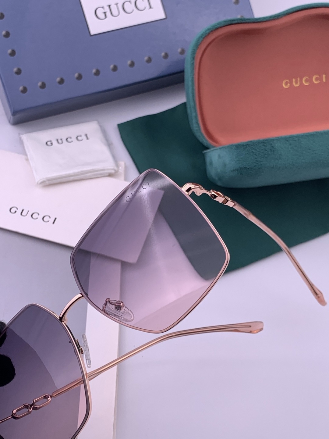 GUCCI-古驰意大利进口🇮🇹时尚潮流奢华装饰太阳眼镜 高清偏光太阳镜明星海报款 超高复杂工艺 立体质感