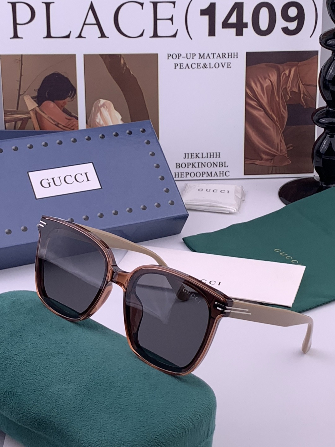 🔺GUCCI🔻古驰 GG圆框太阳镜 完美品质 🎓独特设计  适合各种脸型 亮相时装周 超时尚百搭 实物精