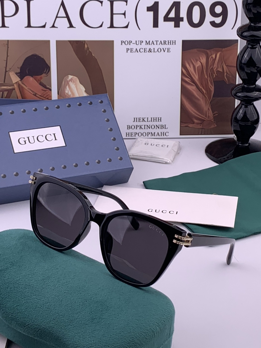 🔺GUCCI🔻古驰 GG圆框太阳镜 完美品质 🎓独特设计  适合各种脸型 亮相时装周 超时尚百搭 实物精