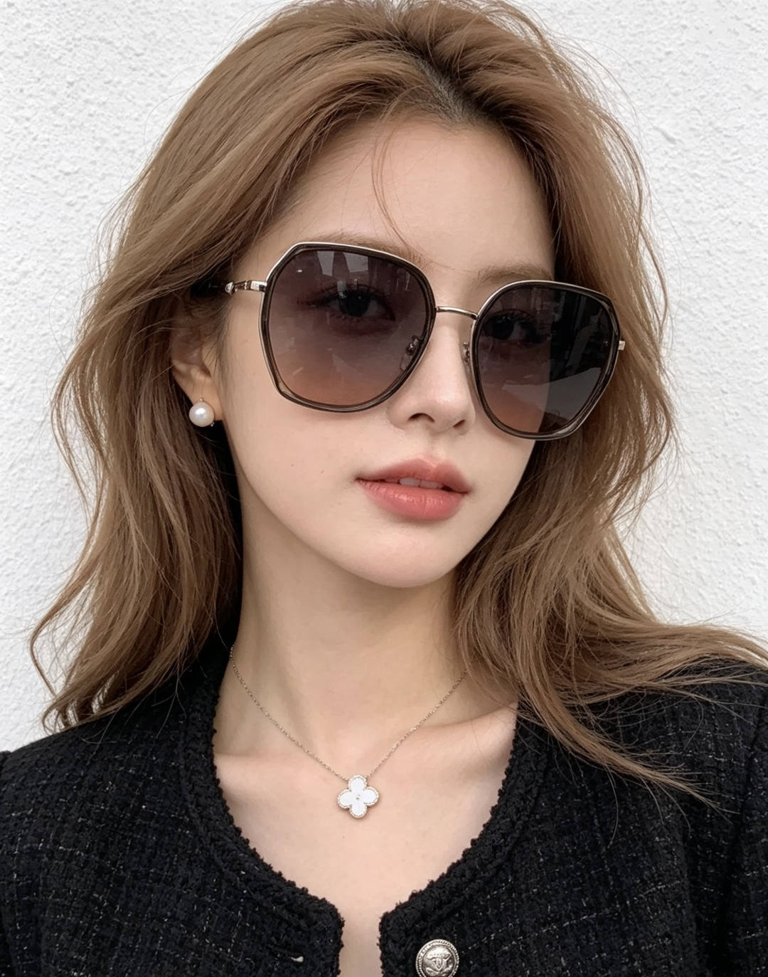 🔺 【GUCCI】开春新款 潮流爆款 时尚方框偏光太阳镜 高品质 佩戴舒适 网红潮款墨镜 女士高清尼龙偏