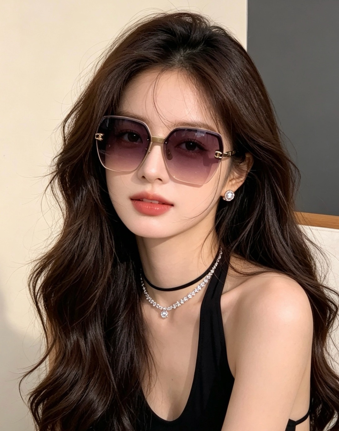 新品CHANEL 香奈儿太阳镜以独特魅力和前卫风格诠释春夏最新眼镜，质感超好佩带舒适 型号：CH6700